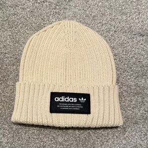 NEVER WORN! Adidas Beige Ribbed Beanie